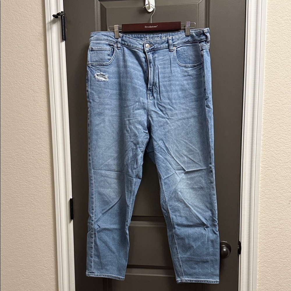 American Eagle Outfitters Light Blue Straight Leg Jeans